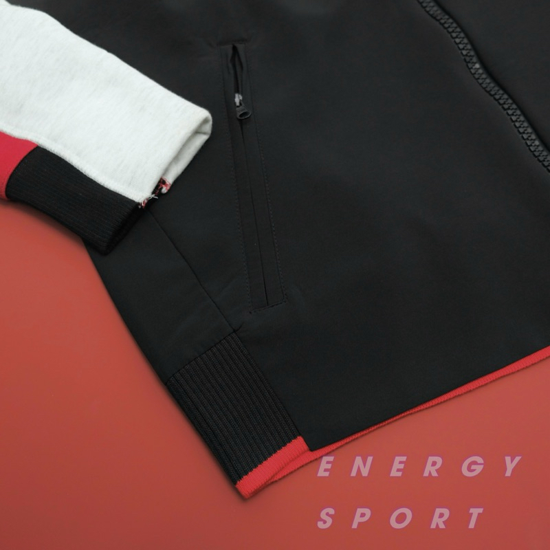 Áo Khoác Bomber Thể Thao Unisex Adidas VRCT Jacket Xám/Đỏ - FL3593