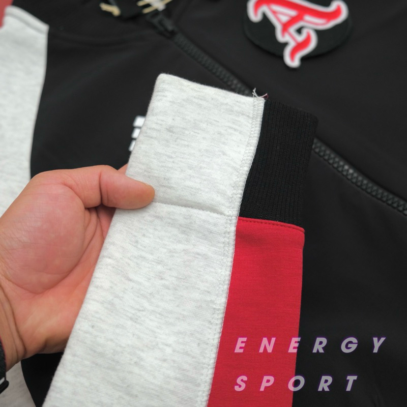 Áo Khoác Bomber Thể Thao Unisex Adidas VRCT Jacket Xám/Đỏ - FL3593