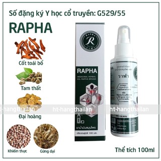 Dầu xoa bóp Y học Cổ truyền Rapha Thái Lan hỗ trợ đau về cơ xương khớp rất tốt Số đăng ký G529/55