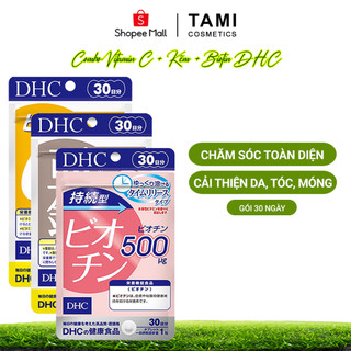 Combo vitamin c + kẽm + biotin dhc nhật bản chăm sóc toàn diện gói 30 ngày tm-dhc-cb19
