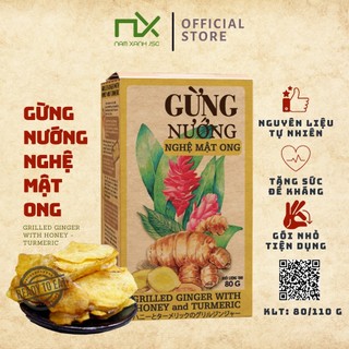 Nam xanh gừng nướng nghệ mật ong 80g