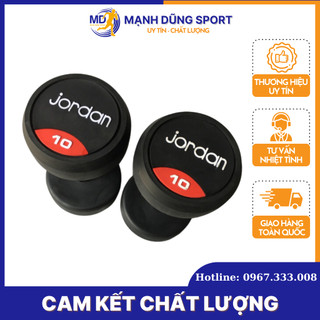 Tạ tay bọc cao su jordan cao cấp 10kg/ 1 chiếc) | mạnh dũng sport