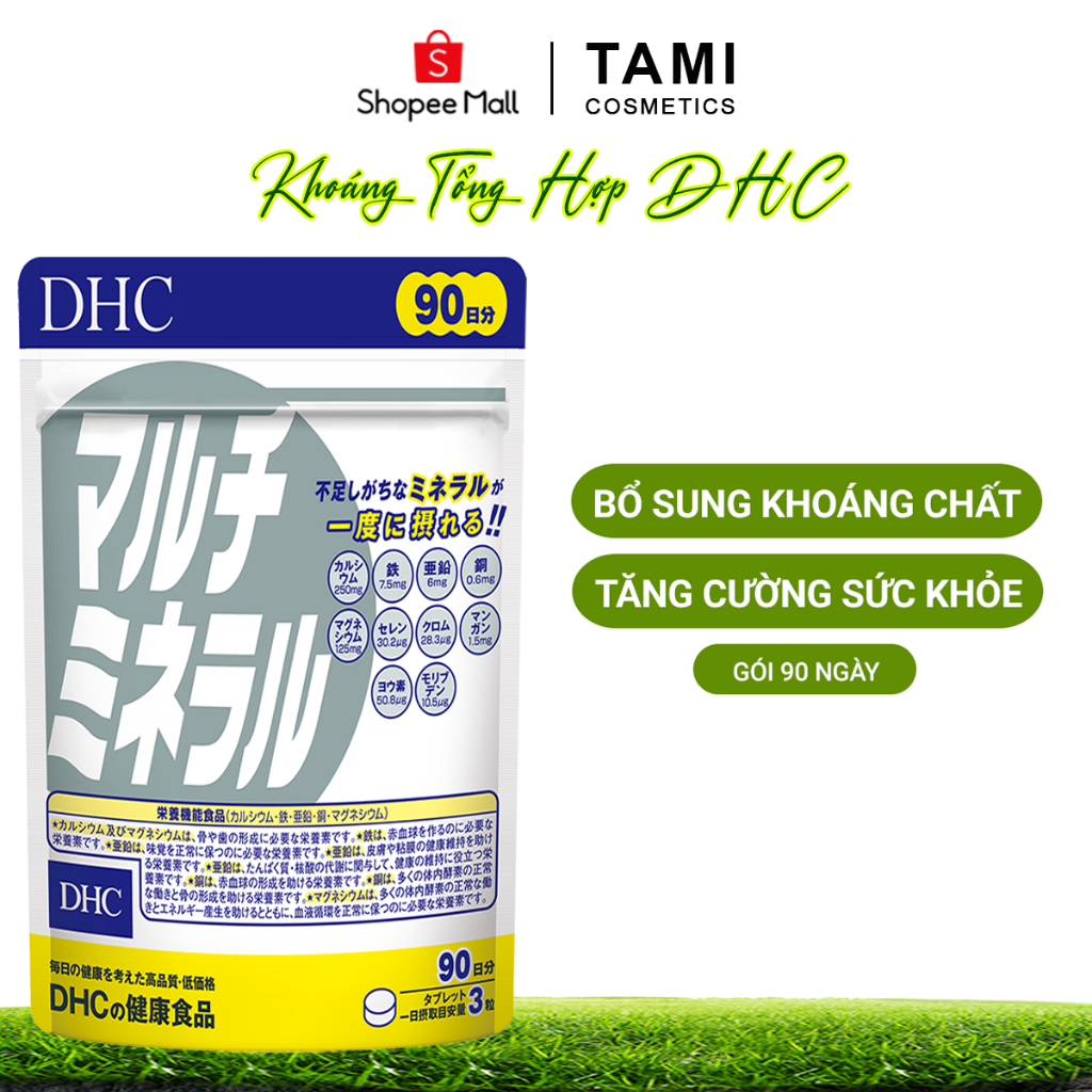 Viên uống Khoáng tổng hợp DHC Nhật Bản tăng cường sức khỏe thực phẩm chức năng gói 90 ngày TM-DHC-MIN90