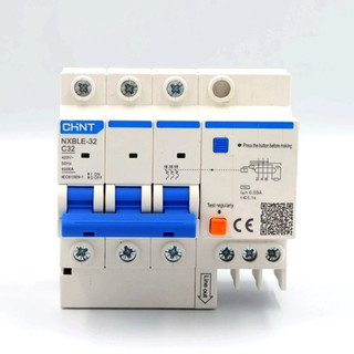 Cầu dao chống giật chống dòng dò 3p 380v chint nxbe-32a-380v cb chống giật