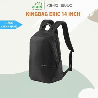 Balo Laptop KINGBAG ERIC 14 inch trượt nước, có ngăn máy tính bảng, nhiều ngăn rộng rãi tiện dụng - Hàng chính hãng