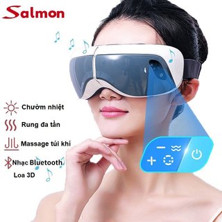 Máy massage mắt Salmon kết hợp rung đa tần, chườm nhiệt, có kết nối bluetooth