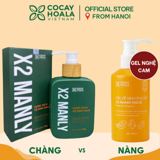 Combo dung dịch vệ sinh nam + dung dịch vệ sinh nữ Gel nghệ cam 150ml Cỏ Cây Hoa Lá