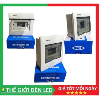 Tủ nhựa âm tường mpe chứa mcb ts-6,ts-10 đường đế bằng sắt hàng chính hãng