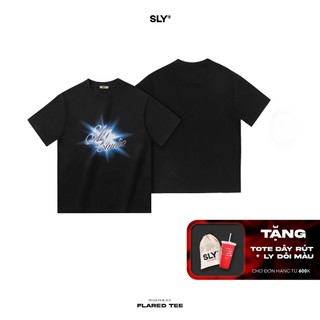 Áo thun cổ tròn SLY Flared màu đen