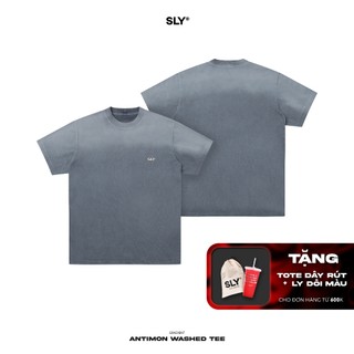 Áo thun cổ tròn wash SLY Antimon Gradient