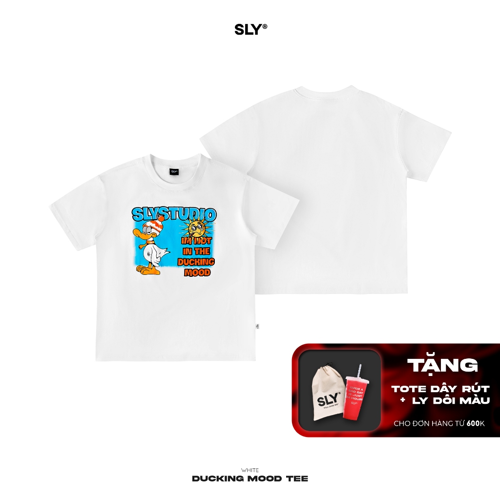 Áo thun SLY Ducking Mood màu trắng