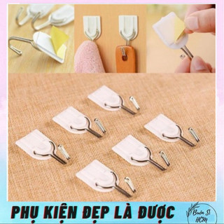 Vỉ 6 móc dán tường moc01 cho vật dụng nhẹ a060