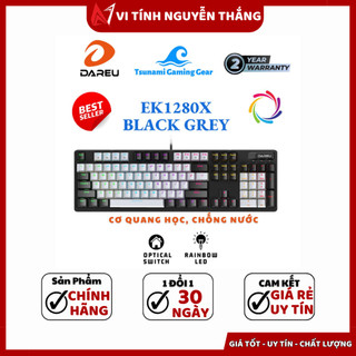 Bàn phím quang cơ dareu ek1280x black-grey