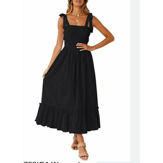 (Size M-XXL, dễ sửa thành size nhỏ) Đầm maxi xuất dư