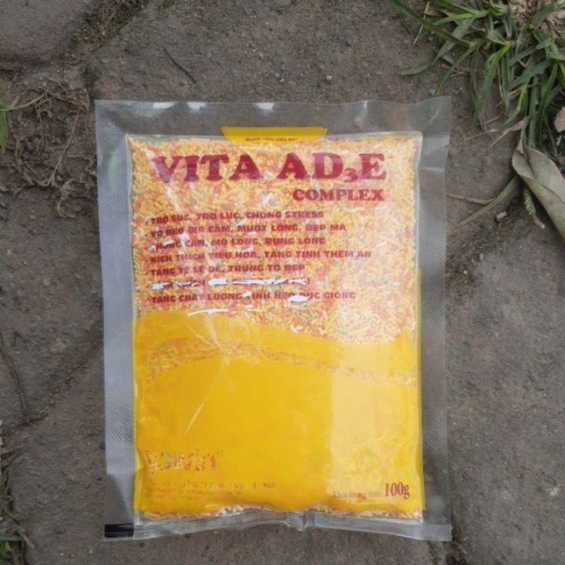 Gói VITA AD3E 100g, bổ sung vitamin bồi bổ cơ thể cho thú cưng
