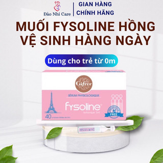Nước muối sinh lý fysoline pháp - hộp 40 ống chính hãng