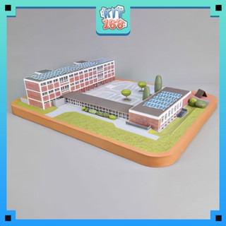 Mô hình giấy Trường học School ver 2 (size lớn)