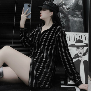 Áo Sơ Mi Nữ Tay Dài Vải Nhung, Áo Sơ Mi Nhung Sang Chảnh Cao cấp Chữ kim tuyến form rộng giấu quần size đến 75kg