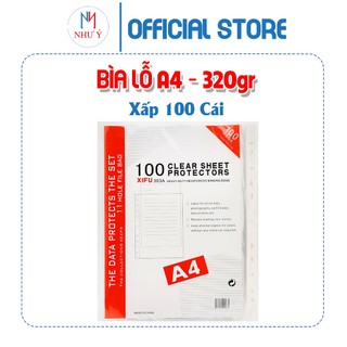 Bìa lỗ 320g - xấp 100 tờ
