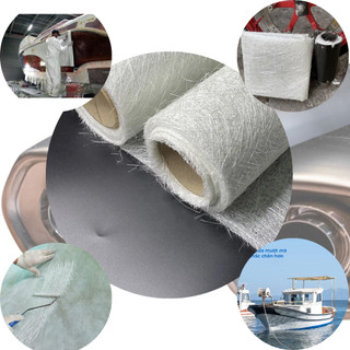 Sợi Thủy Tinh Chịu Nhiệt Cao, Sợi Thủy Tinh MAT 300 Chống Cháy Cho Pô Xe - 2M X 1M