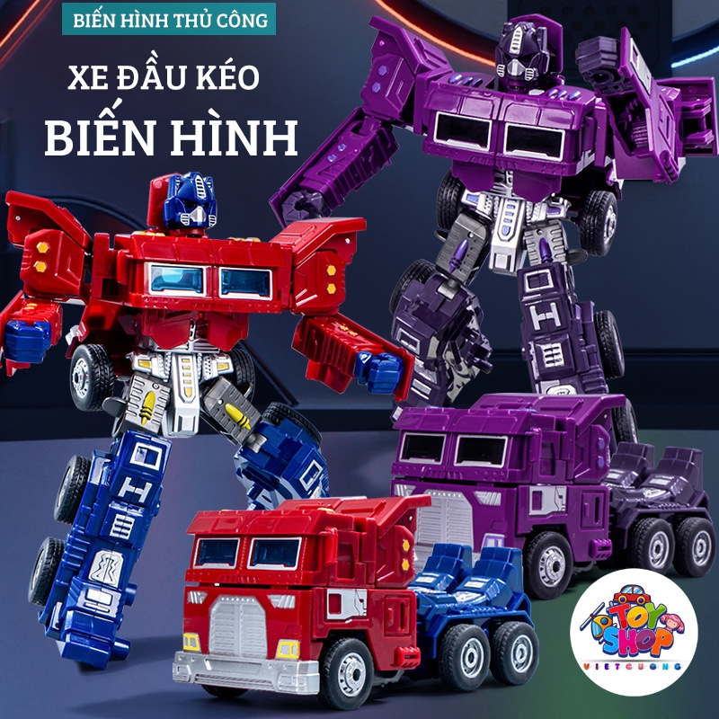 Đồ chơi xe đầu kéo biến hình Optimus Prime cực đẹp cho bé