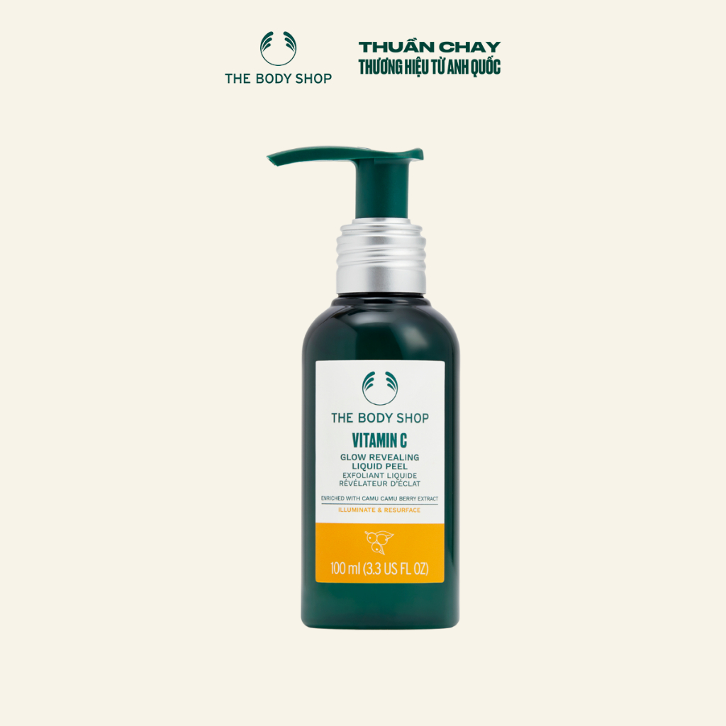 Tẩy tế bào chết da mặt The Body Shop Vitamin C Glow-Revealing Liquid Peel 100ML