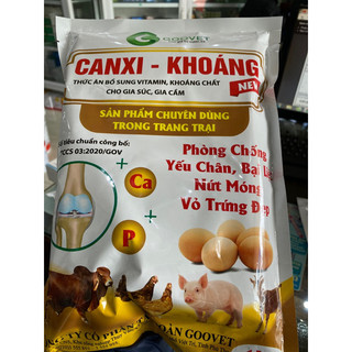 Canxi biotin khoáng gói 1kg phòng chống yếu chân, bại liệt, nứt móng, vỏ trứng đẹp