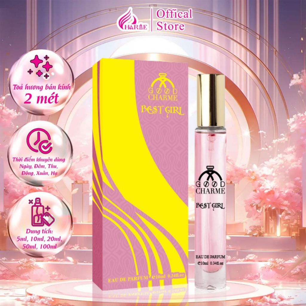 Nước hoa nữ cao cấp, Charme Best Girl, chính hãng, nhẹ nhàng, lưu hương lâu,  cho nàng thêm sức hút, 80ml