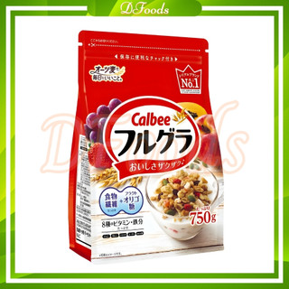 (Date 01.2025) Ngũ cốc CALBEE Nhật Bản màu đỏ 750g