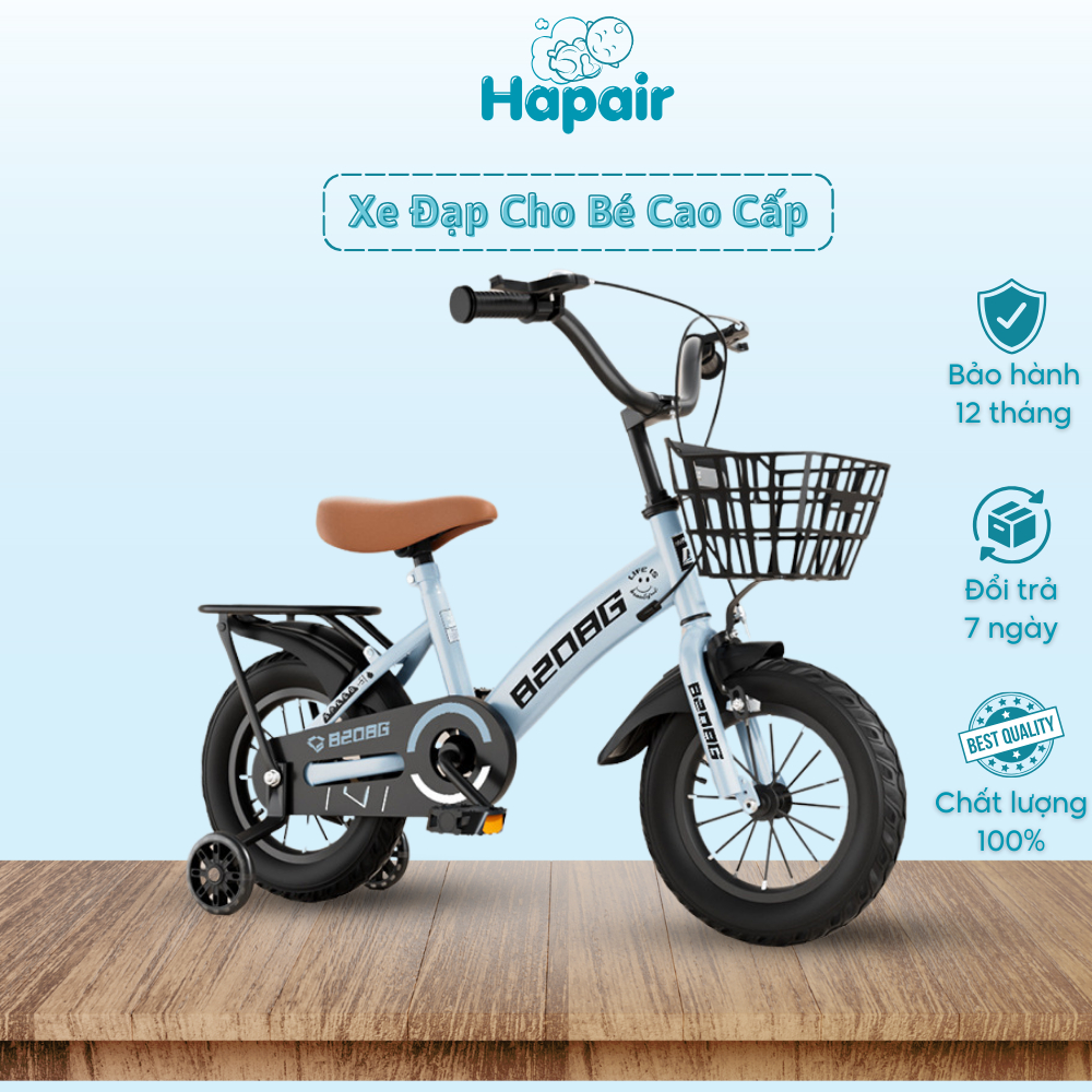 Xe đạp trẻ em Hapair 3 bánh cho bé Từ 2 Đến 5 Tuổi an toàn cao cấp - Bảo hành 12 tháng
