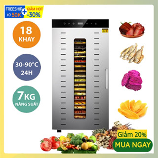 Máy sấy thăng hoa DEHYDRATOR 1000W kiểm soát nhiệt độ chính xác, hẹn giờ 24 tiếng