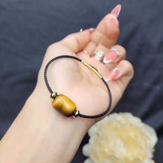 Vòng cáp lu thống mắt hổ vàng nâu - phong thủy tudo