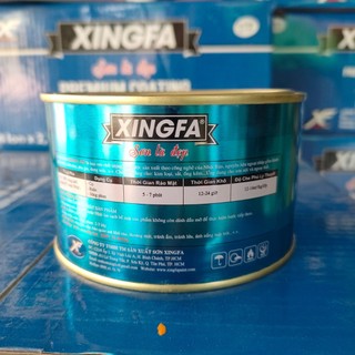 Sơn sắt mạ kẽm Xingfa 1 thành phần lon 400gr đủ màu.