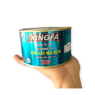 Sơn sắt mạ kẽm Xingfa 1 thành phần lon 400gr đủ màu.