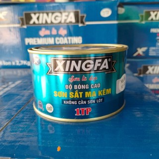 Sơn sắt mạ kẽm Xingfa 1 thành phần lon 400gr đủ màu.