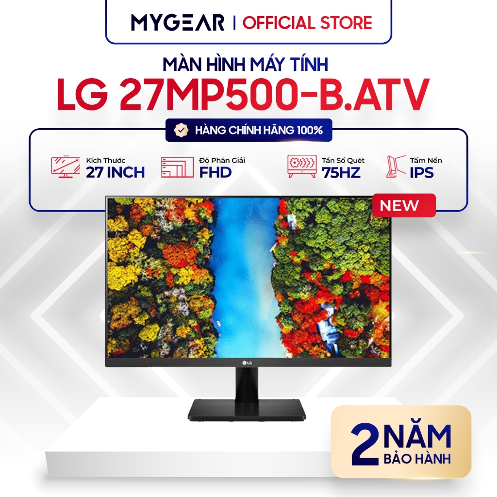 Màn hình máy tính LG 27MP500-B.ATV 27" FHD IPS 75Hz (HDMI) Chính Hãng- Bảo hành 24 tháng
