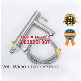 [100% inox không gỉ] Vòi lavabo lạnh inox 304 (vòi rửa mặt lạnh)