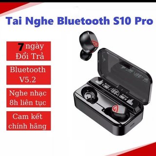 Tai Nghe Bluetooth Không Dây S10 Công Nghệ Mới Cảm Biến Tự Động Kết Nối Pin Khỏe Âm Thanh Cực Hay