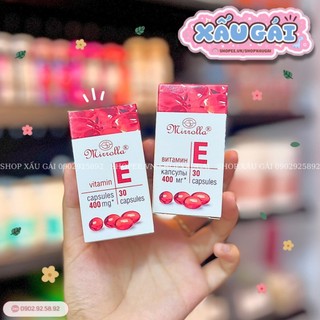 Viên uống vitamin e đỏ nga 400mg - 30 viên mirrolla