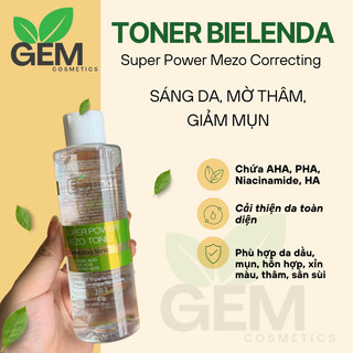 Toner Bielenda Skin Clinic Correcting và kem bielenda xanh lá