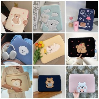 Túi thêu họa tiết hoạt hình phong cách Hàn Quốc  9.7/10/11/13/15 inch đựng máy tính xách tay máy tính bảng