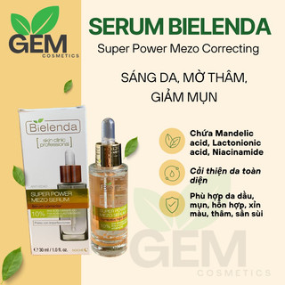Serum Bielenda Super Power Mezo Correcting sáng da mờ thâm giảm mụn da