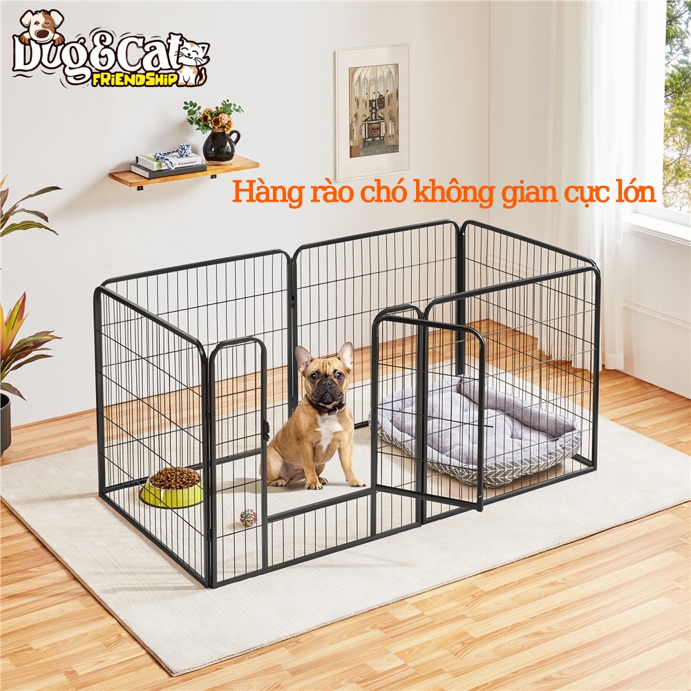 Combo chuồng quây nan ống siêu chắc chắn cho chó lớn kích thước 60*70cm