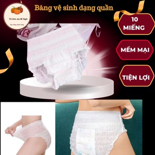 Băng vệ sinh Enjoy nanu dạng quần size 40-75kg túi 50 miếng tã bỉm mẹ Bí Ngô / S/ M / L / XL / XXL /