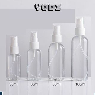 Chai Chiết Vòi Xịt Phun Sương Chất Liệu Nhựa Trong Cao Cấp Dung Tích 30ml 50ml 100ml