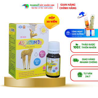 Viên Bổ sung AQUATRIM D3 Bổ sung Vitamin D3, giúp tăng cường hấp thụ canxi