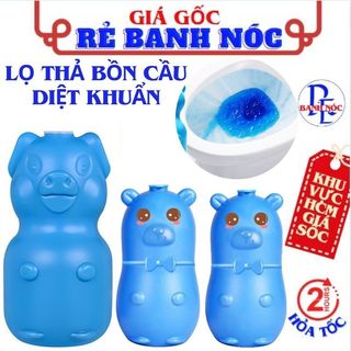 Lọ Thả Bồn Cầu Con Heo,Gấu Tẩy Khử Mùi Thế Hệ Mới, Diệt Khuẩn Khử Mùi - Viên Thả Xả Toilet Tẩy Sạch Vệ Sinh Vết Bám Bẩn