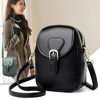 Túi nữ da mềm đựng điện thoại kèm dây đeo chéo dập vân nổi họa tiết monogram thời trang vintage dự tiệc đi chơi Y3241