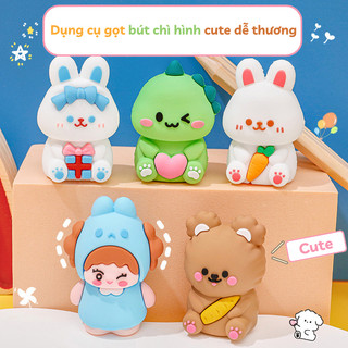 Gọt bút chì mini hình thú cute tiện dụng cho học sinh, tạo cảm hứng học tập cho các bé