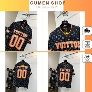 Áo thun cộc tay lv in số 00 phối logo siêu đẹp - áo phông nam nữ chất liệu cao cấp mát mẻ form unisex